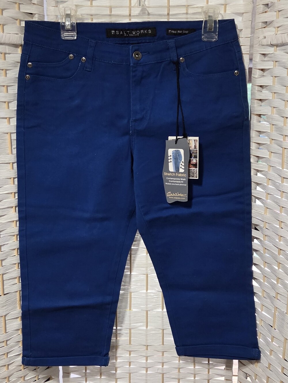 Salt Works NYC mid Rise crop Slim Straight